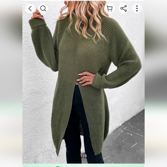 Long knit sweater size large - Picture 1 of 2